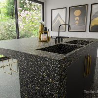 TechniStone Taurus Terazzo Black