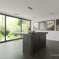 TechniStone Taurus Terazzo Black
