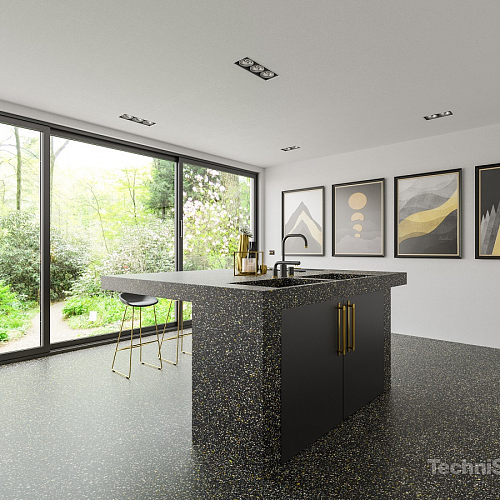 TechniStone Taurus Terazzo Black