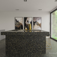 TechniStone Taurus Terazzo Black