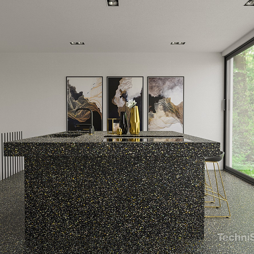 TechniStone Taurus Terazzo Black